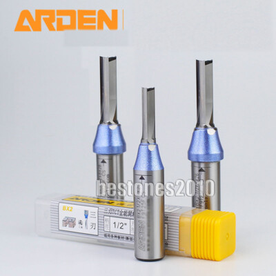 ARDEN Double Flute Metric Straight Router Bits Shank 1//2 Dia 12mm H 30mm Bits