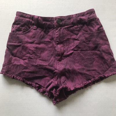 BDG High Rise Cheeky Purple Snakeskin 