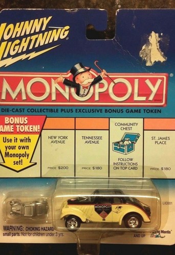 Johnny Lightning Monopoly Collectible 