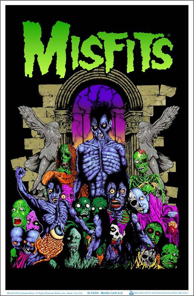 サ*屋様 【極上XL】1997 Misfits EARTH A.D. Misfits Earth A.D. Blacklight Poster 23