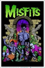 Misfits Earth A.D. Blacklight Poster 23" x 35"