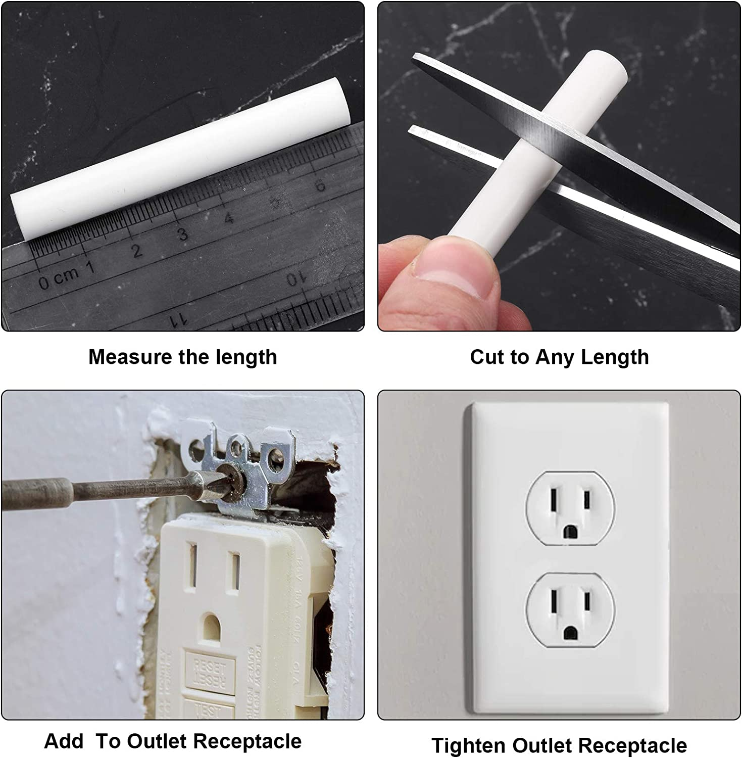 64 Pieces Electrical Outlet Spacers Electrical Outlet Box Extender Kit Includes eBay