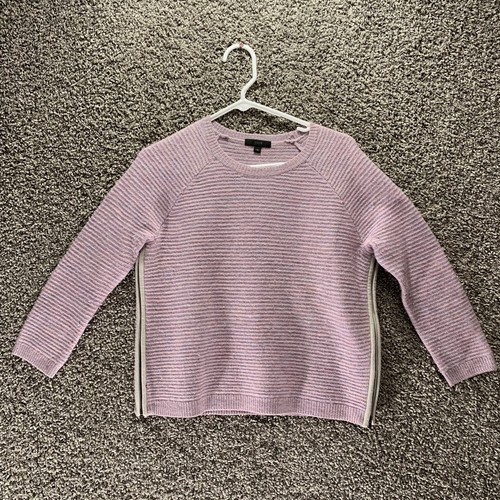 J. Crew Pink Purple 100% Merino Wool 
