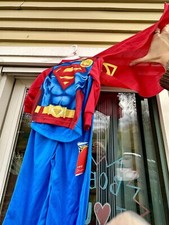 2014    2T Superman with REMOVABLE CAPE pjs pajamas New Rare   