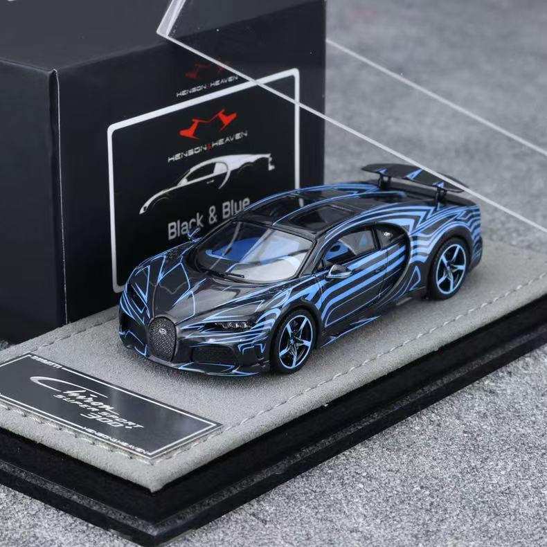 HH 1:64 Blue Bugatti Chiron Super Sport Resin collector model | eBay
