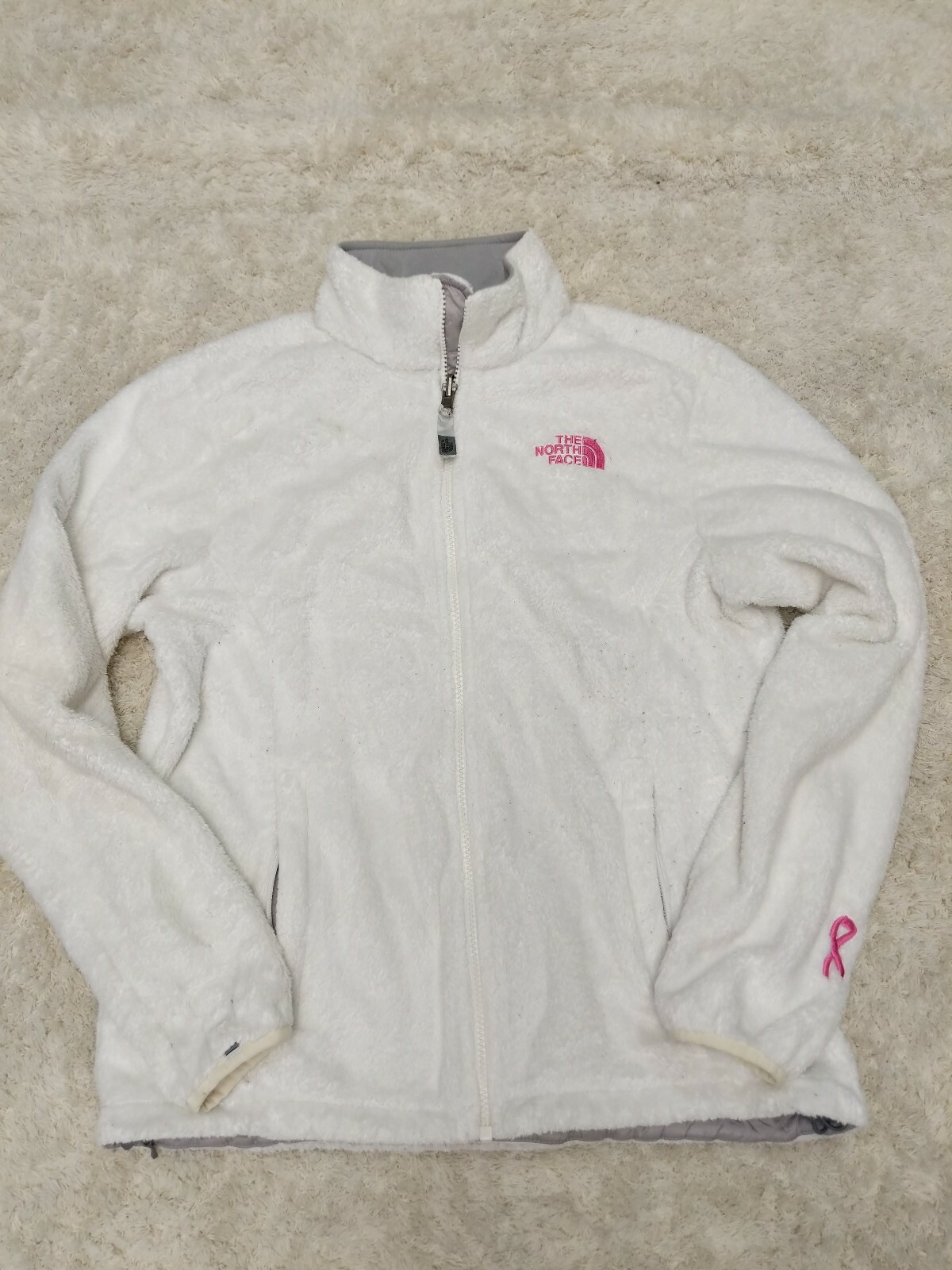 pink breast cancer fleece jacket