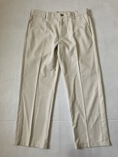IZOD Golf Pants Mens Chino Slim Fit Size 32x30 Beige Lightweight Performance