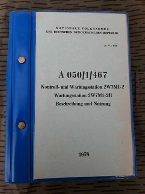NVA VORSCHRIFT A 050/1/467 WARTUNGSSTATION 2W7M1-2R AUF URAL 375 SYSTEM KUB