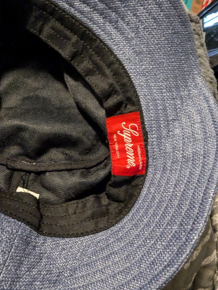 SUPREME RAFFIA CRUSHER- M/L - BLUE / NAVY | eBay