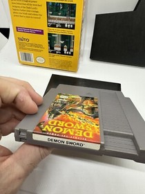 Demon Sword (Nintendo NES, 1988) Complete CIB - Taito Rare Nice Shape!