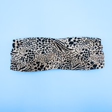 Victorias Secret Large Leopard Underwired Bandeau Padded Bikini Top Swimsuit New