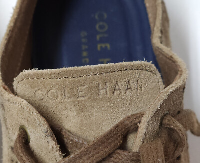 Cole Haan Feathercraft  Suede Wingtip Oxfords Men\'s Shoes Size 10.5 Brown C32143 COLE HAAN Feathercraft Grand Suede Wingtip Oxfords 9 M Brown  main image 3
