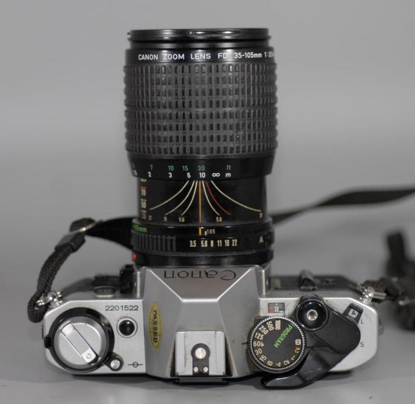 Canon AE-1 Program with Canon 35-105mm f3.5 FD Macro zoom Canon AE-1 Program with Canon 35-105mm f3.5 FD Macro zoom