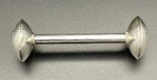 Vintage Navajo Sterling Silver Baby Rattle Marked  MS  