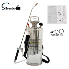 High Quality 2 Gallon Pump Sprayer Stainless Steel Sprayer With Reinforced Hose