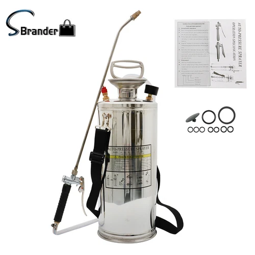 High Quality 2 Gallon Pump Sprayer Stainless Steel Sprayer With Reinforced Hose