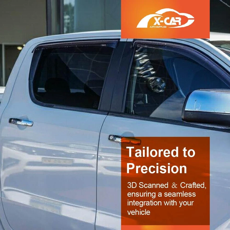 Weather Shield Weathershields Window Visor for Mazda BT-50 Dual Cab 2011-2020 - image 2 of 4