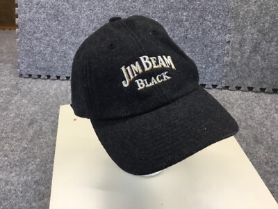 Jim Beam Hat Mens Black Whiskey Bourbon Strapback Adjustable Cap Baseball m