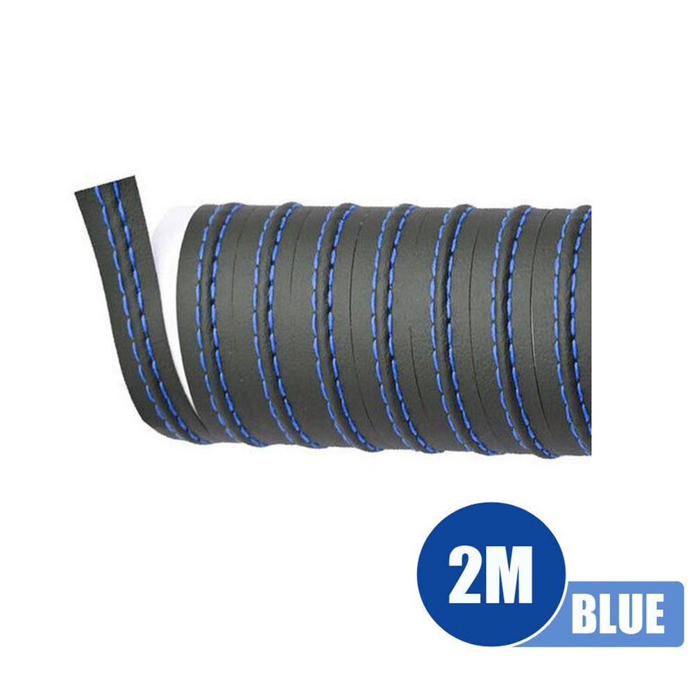 2M PU Leather Car Dashboard Decor Line Strip Sticker Trim Moulding Accessories