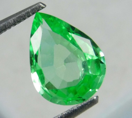 Top Quality! 3.10 Ct Natural Colombian Green Emerald Certified Pear Cut Gemstone - Picture 3 of 9