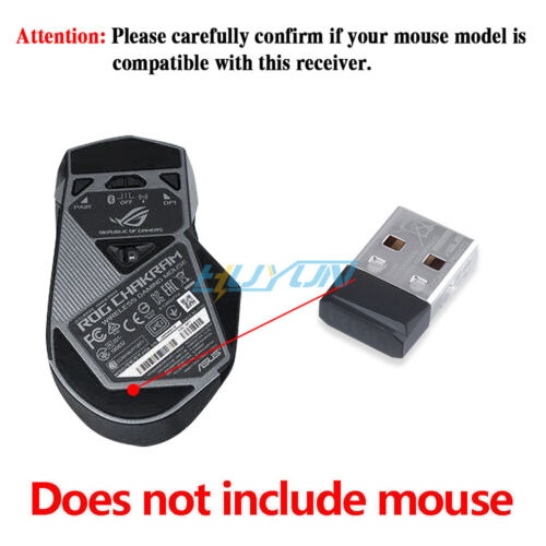 USB Receiver for ASUS ROG CHAKRAM X ORIGIN Wireless Gaming Mouse Adapter - Picture 2 of 6