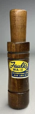 Vintage Faulk's WA-11 Duck Call Lake Charles LA - Wooden - Works