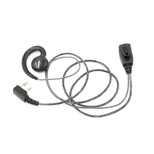 2 Pin Covert Acoustic Tube Earpiece Headset PTT Earphone For Baofeng Kenwood TYT - Photo 6/6