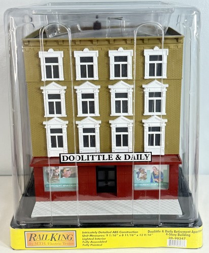 Rail King por MTH O Gauge 30-90347 Doolittle y apartamento de jubilación diaria  | Condition: Used