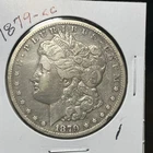 1879-CC MORGAN SILVER DOLLAR,  VF DETAILS