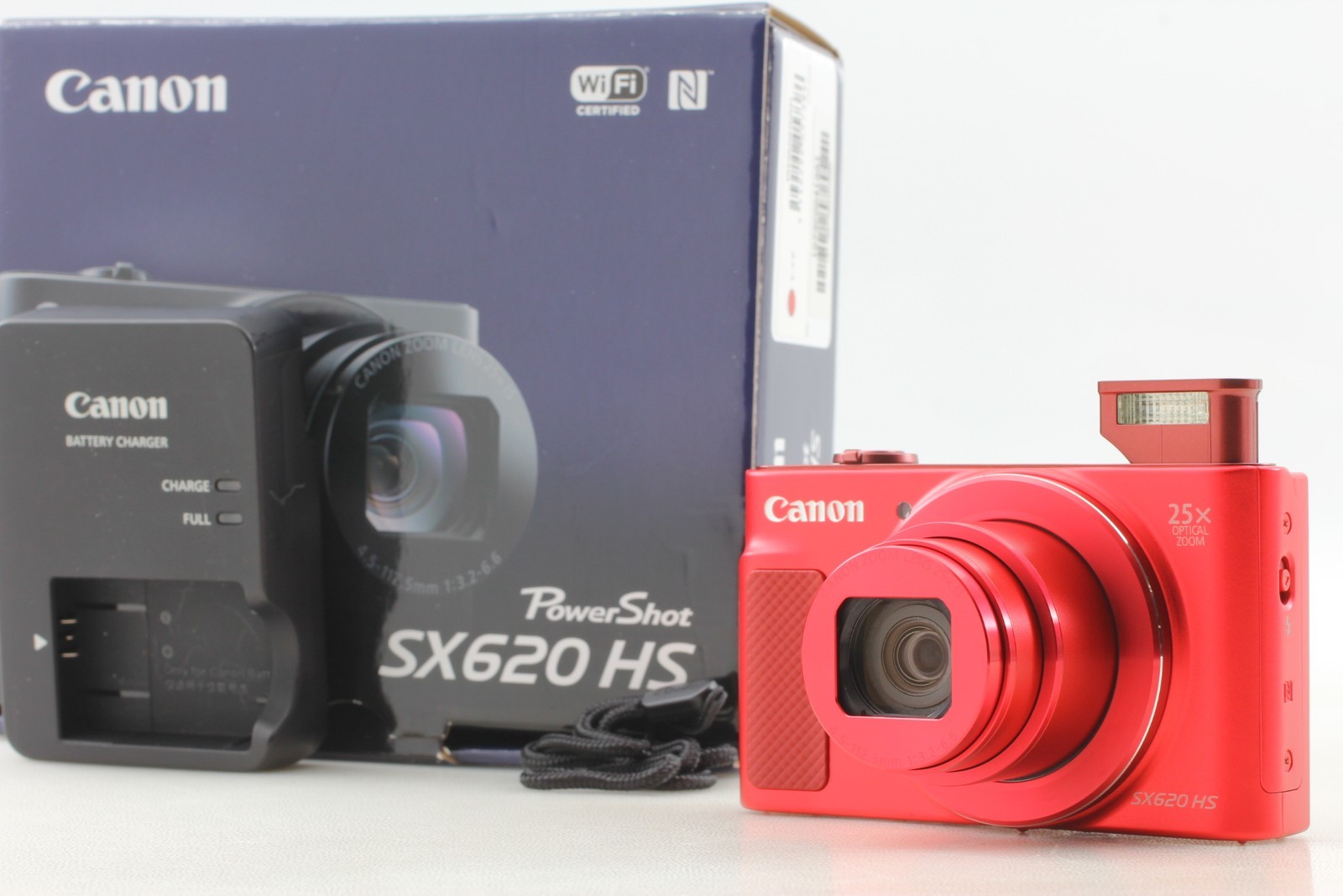 [Top MINT in Box] Canon PowerShot SX620 HS Red 20.2 MP Digital Camera From JAPAN