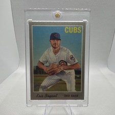 2019 Topps Heritage Kris Bryant 1970 Cloth Stickers Insert #2/15 Chicago Cubs
