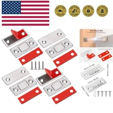Cabinet Magnetic Catch 4 Pack Ultra Thin Cabinet Door Magnetic Catch for Draw...