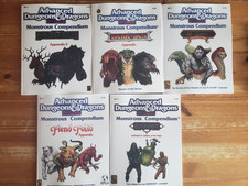 Monstrous Compendium Set 3   11-15   D D, lot 5 books, POD, Softcover, VF/NM 