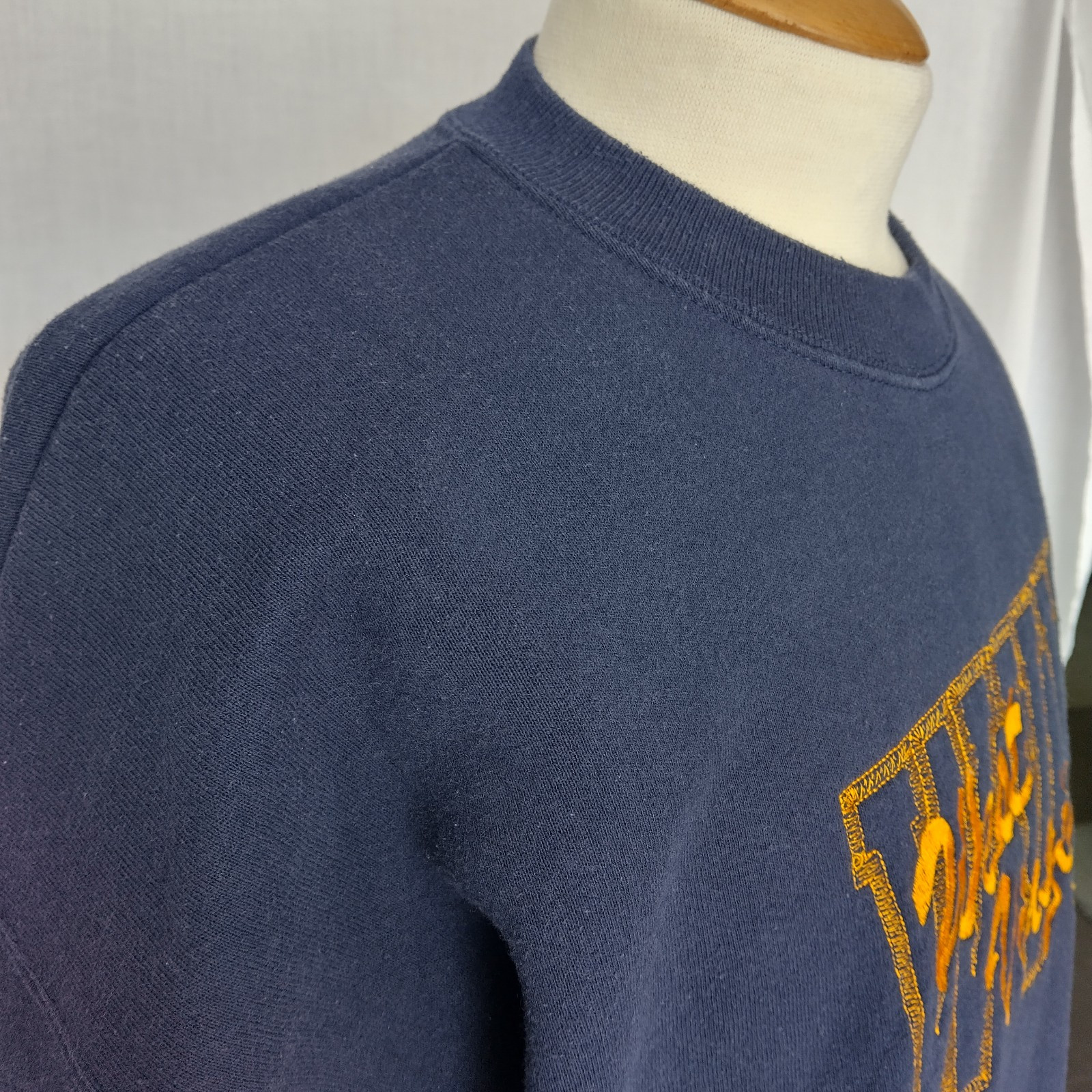 West Virginia University Lee Heavyweight Blue/Gold Sweatshirt embroidered XL thumbnail 16