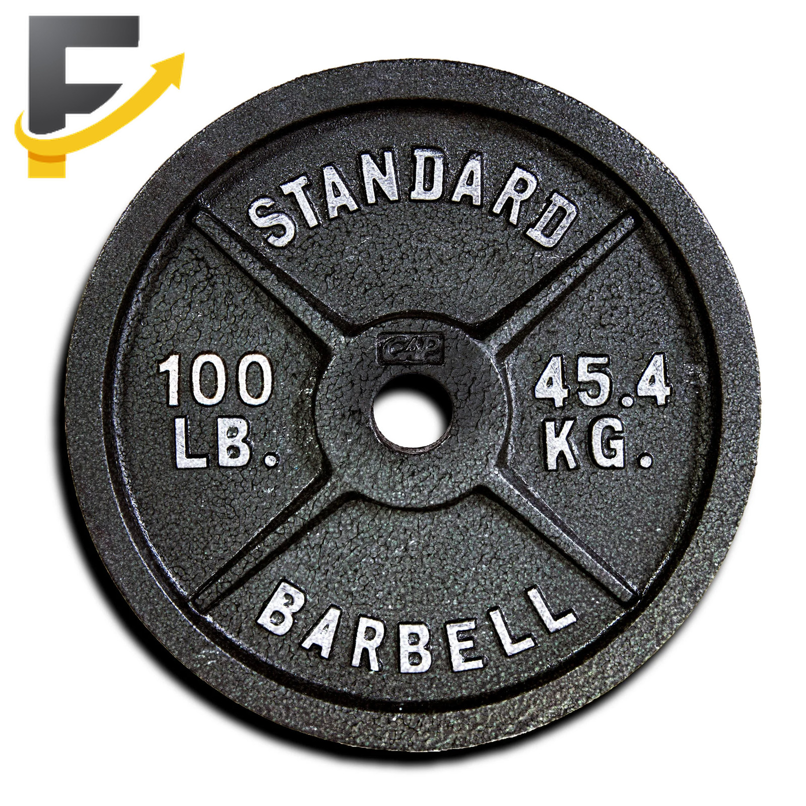 Barbell 100Lb Olympic Cast Iron Weight Plate Single