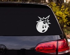 Cartoon Bomb With Face Funny Vinyl Decal Sticker Car Laptop  Gamer Gift