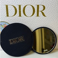 Dior Beauty Compact Makeup Pocket Mirror - approx. 3" - Black - GWP- NEW no box