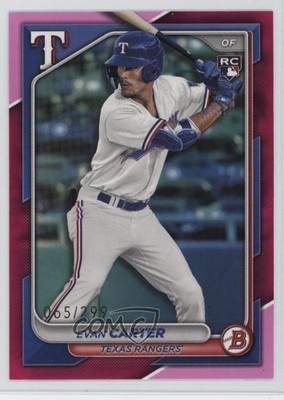 2024 Bowman Fuchsia Border 65/299 Evan Carter #46 Rookie RC 1se7
