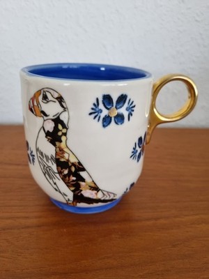 Becher Keramik Papageientaucher Puffin LEE PAGE HANSON England