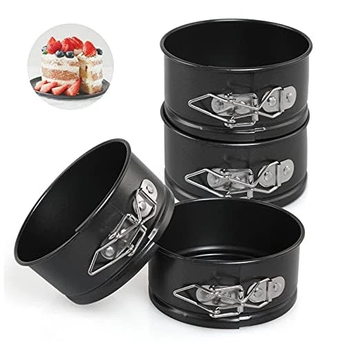 LEADSTAR Cake Tins for Baking, 4 Inch Mini Springform Cake Tin Set Small
Opens in a new window or ta