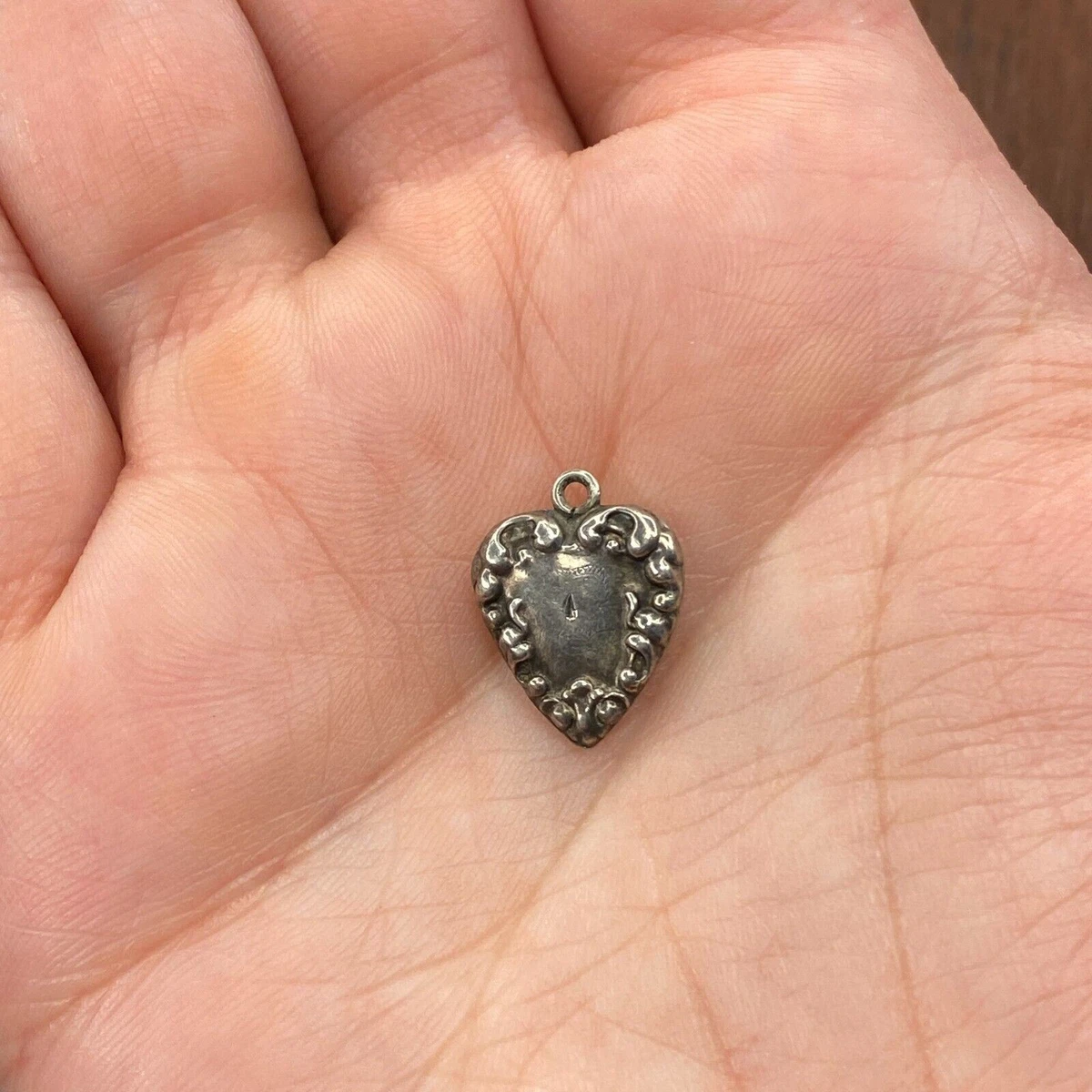 Puffy Heart Pendant In Vintage & Antique Fine Charms & Charm