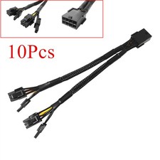 10PCS GPU PCIE 8 Pin Female to Dual 2X 8 6 2 Pin Male Power Adapter Cable 22cm