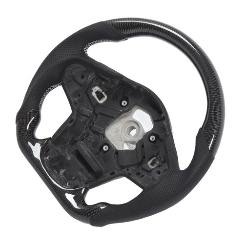 ・Carbon Fiber Steering Wheel Perforated Leather For GR Supra A90 J29 Manual - Picture 3 of 12