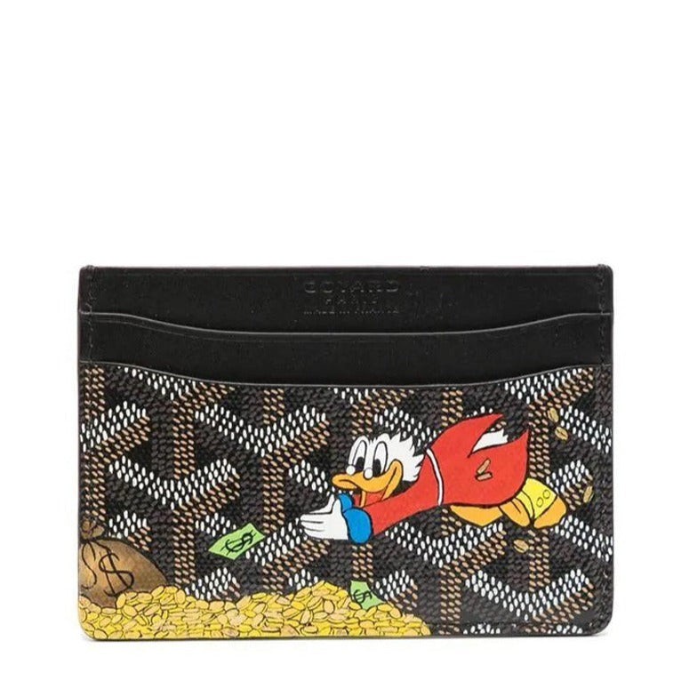 Goyard - Customised Scrooge McDuck Black Saint-Sulpice Cardholder