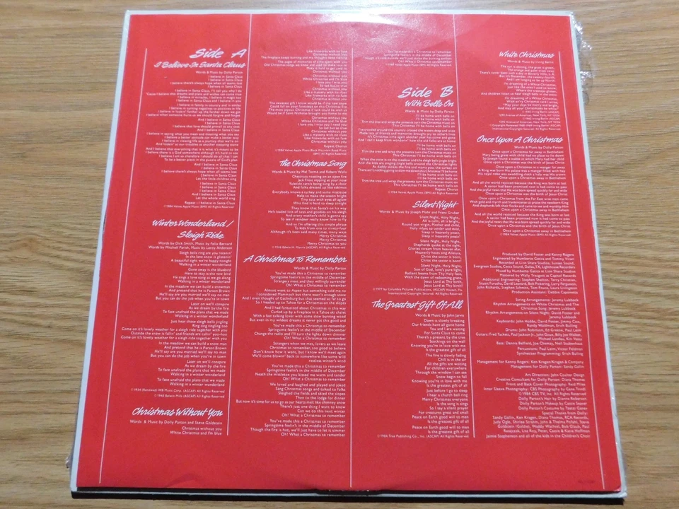 Kenny Rogers and Dolly Parton - RCA LP - Once Upon A Christmas - ASL1-5307 - Image 3 of 4