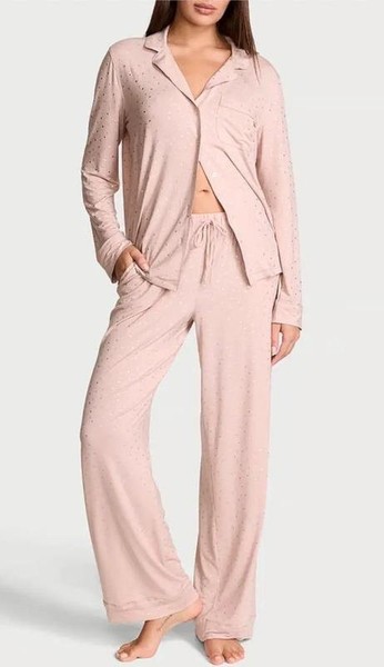 Women Tahari Pajamas Pink Polyester 36 / S / 44