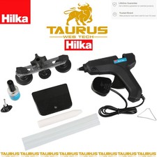HILKA Dent Repair / Removal Tool Kit DIY Hot Glue Gun Pulling Tabs Wing Nut UK