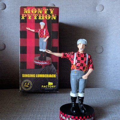 Factory Monty Python Singing Lumberjack Bobblehead Figure With Box