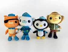 NEW Set of 4 Octonauts Above & Beyond 8 Inch Plush Stuffed Animal Figures NWT
