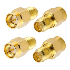  4Pack SMA Adapter SMA Male to RP SMA Female Jack Connector for RF Coa
